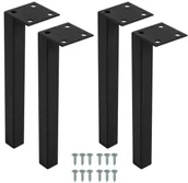 Szafki łazienkowe - Komplet 4 metalowych nóżek do wiszącej szafki 20 cm L9-E62 - miniaturka - grafika 1