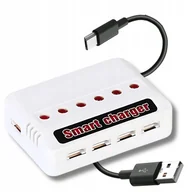 Ładowarki do telefonów - Multi ładowarka baterii do dron SYMA X15, X21, X5HW, X5HC, ładuje 6 baterii - miniaturka - grafika 1