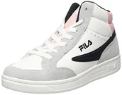 Buty dla dziewczynek - Fila Crew Mid Teens, Buty dziecięce Unisex, Szary Violet Pale Rozeta, 36 - miniaturka - grafika 1