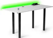 Biurka gamingowe - Biurko Marco Game Pro One Białe 139 cmx68 cm - miniaturka - grafika 1