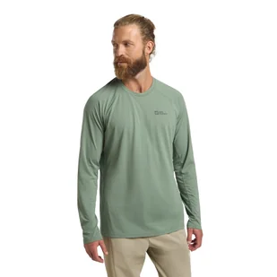 Męska koszula turystyczna Jack Wolfskin PRELIGHT SWIFT LS M eucalyptus - M - Koszule męskie - miniaturka - grafika 1