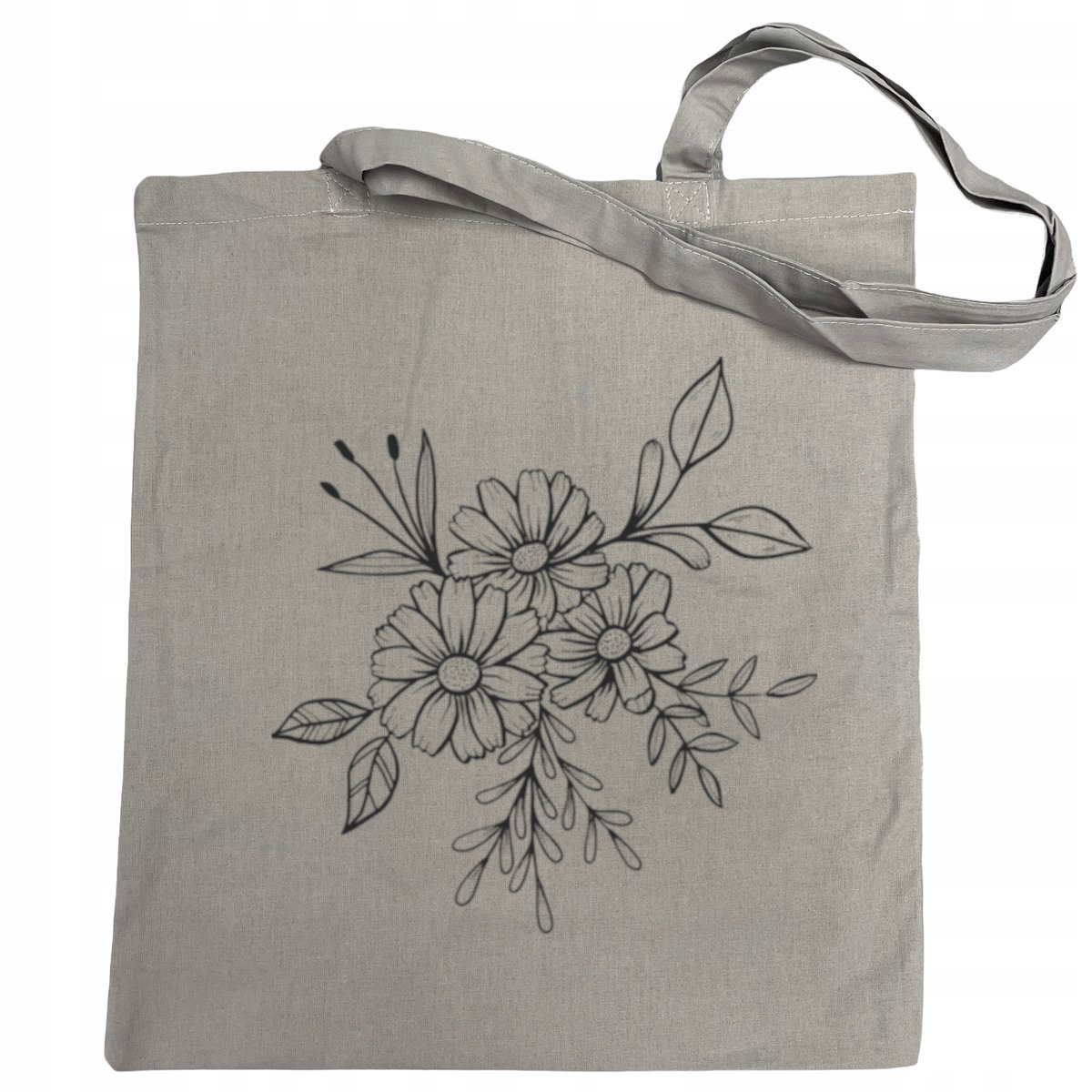 Torba na zakupy fajny nadruk BUKIET KWIATY