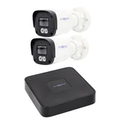 Rejestratory do monitoringu - Monitoring IP VidiLine z 2 kamerami Full HD i rejestratorem PoE - miniaturka - grafika 1