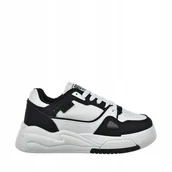 Sneakersy damskie - Sportowe Buty Big Star biało czarne sneakersy Trampki NN274669 rozmiar 40 - miniaturka - grafika 1