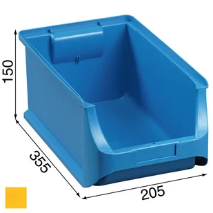 Allit pojemnik ProfiPlus nr 4, żółty 204x350x150mm (456214) - Skrzynki i torby narzędziowe - miniaturka - grafika 1