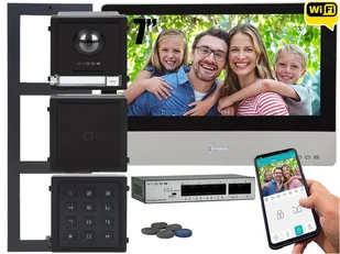 Zestaw modułowy jednorodzinny wideodomofon IP Vidos ONE M2020 A2000G/D/LCD FullHD IPS Szyfrator Natynkowy - Wideodomofony - miniaturka - grafika 8