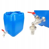 Kanistry - Kanister Pojemnik 20L Z Kranikiem Metalowym Na Wąż Baniak Na Wodę Kran - miniaturka - grafika 1