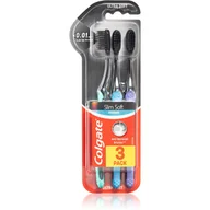 Szczoteczki do zębów - Colgate Slim Ultra Soft Charcoal Active Carbon Toothbrush 3 p - miniaturka - grafika 1