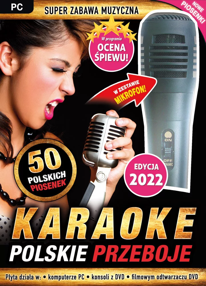 Karaoke Polskie Przeboje Edycja 2022 Mikrofon GRA PC