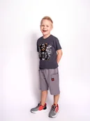 Spodenki damskie - Chłopięce szorty ZONE GAME szare Tup Tup r.152 - miniaturka - grafika 1