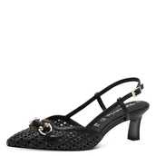 Czółenka - Tamaris Damskie czółenka 1-29634-44, czarne, rozmiar 39 EU, czarny, 39 eu - miniaturka - grafika 1