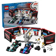 Klocki - Lego City Zestaw Garaż I Bolidy Mercedes-AMG I Alpine F1 678 El. 7+ - miniaturka - grafika 1