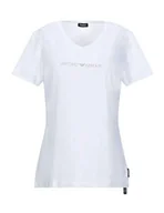 Koszulki i topy damskie - Emporio Armani Iconic Cotton T-Shirt damski, biały, XS - miniaturka - grafika 1