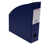 Półki na dokumenty - Biurfol Pojemnik na czasopisma 10cm granatowy - miniaturka - grafika 1