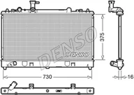 Układ chłodzenia - akcesoria - Chłodnica, układ chłodzenia silnika Denso DRM44037 - miniaturka - grafika 1