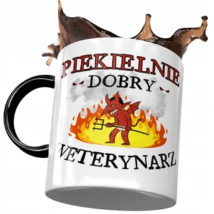 Kubek Czarny Dla Weterynarza Piekielnie Dobry z Nadrukiem ze Zdjęciem + Opakowanie na prezent (wzór 03) - Kubki Kubek Czarny Dla Weterynarza Piekielnie Dobry z Nadrukiem ze Zdjęciem + Opakowanie na prezent (wzór 03) - Kubki - miniaturka - grafika 1