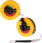 Poziomice, łaty, miary - Korbi TAŚMA MIERNICZA Z WŁÓKNA SZKLANEGO MIARA METR 10M - miniaturka - grafika 1