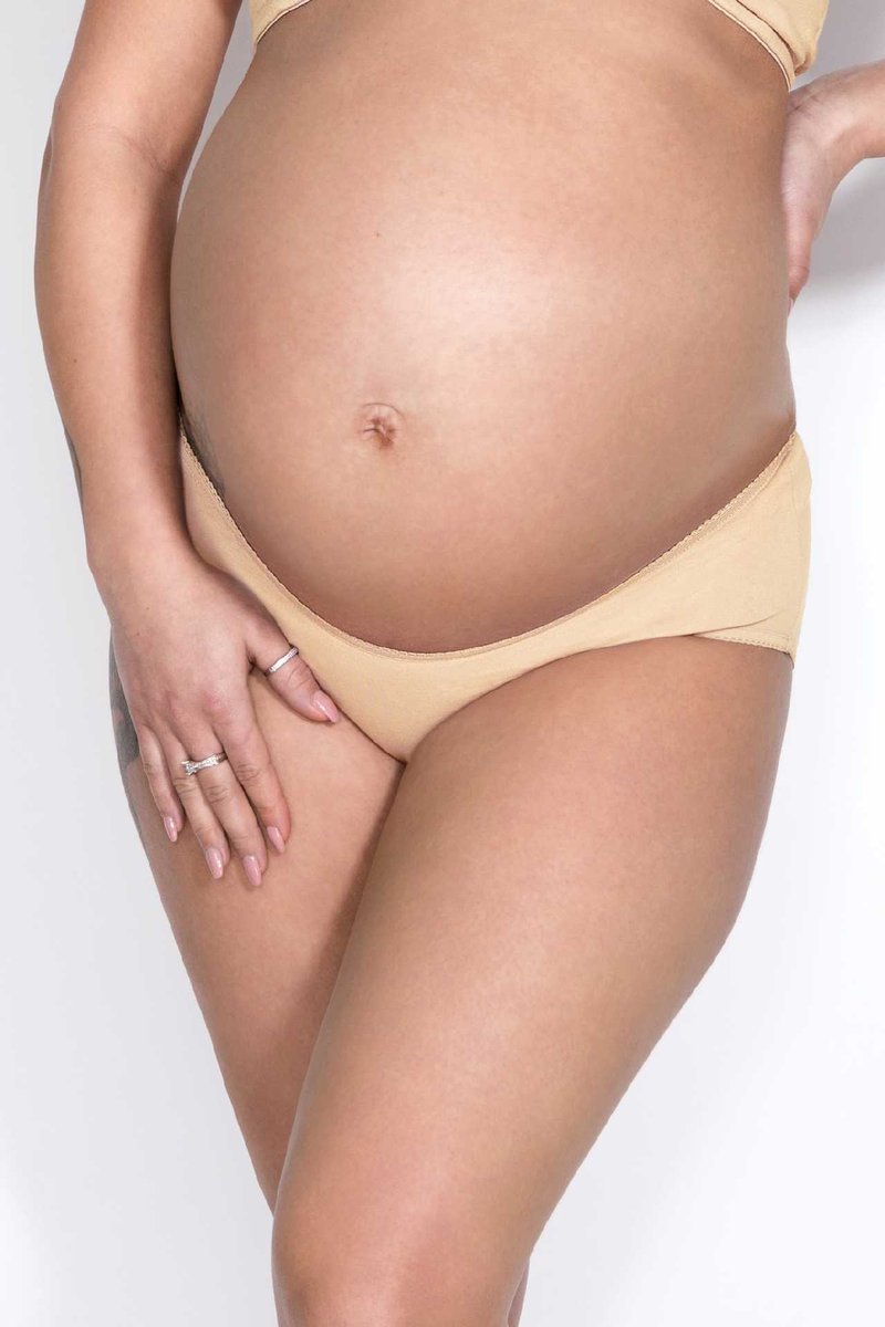 Figi ciążowe pod brzuch MAMA PANTY beżowe, Mitex