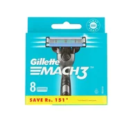 Maszynki do golenia i wkłady - Gillette Mach 3 8 ostrzy do maszynki do golenia (4987176150516) - miniaturka - grafika 1