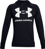 Bluzy męskie - Under Armour Bluza męska Rival Fleece Big Logo HD czarna r. XL (1357093 001) - miniaturka - grafika 1