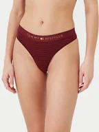 Majtki damskie - Tommy Hilfiger Stringi UW0UW05589 Czerwony - miniaturka - grafika 1