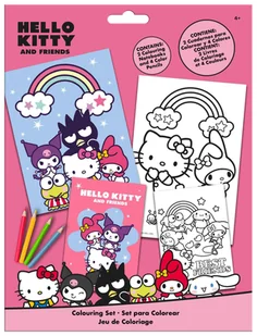 Zestaw do kolorowania Hello Kitty Hk50189 - kolorowanka - Książki edukacyjne - miniaturka - grafika 1