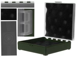 Pudełko Megaline 11x11x3,5 zielono-przezroczyste gąbka 2 szczęki rekina - Kabury i pokrowce - miniaturka - grafika 4