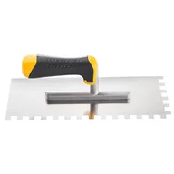 Narzędzia murarskie - Paca zębata 28 x 12 cm 6 x 6 mm stal nierdzewna rączka 2K HARDY - miniaturka - grafika 1