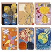 Kartki okolicznościowe i zaproszenia - Artery8 Hilma af Klint pierwotny młodzież abstrakcyjny dorosły gwiazda ewolucja sztuka kartka okolicznościowa opakowanie 6 sztuk PCLP000032 - miniaturka - grafika 1