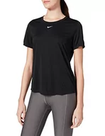Koszulki i topy damskie - Nike Damska koszulka W Nk One Df Ss Std Top T-Shirt, czarny/biały, L - miniaturka - grafika 1