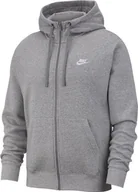Bluzy męskie - Nike Bluza męska NSW Club Hoodie FZ szara BV2648 063 - miniaturka - grafika 1