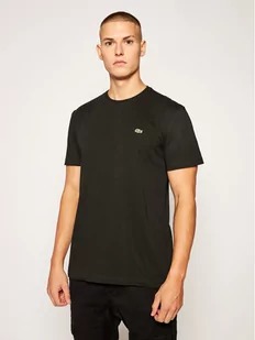 Lacoste T-Shirt TH2038 Czarny Regular Fit - Koszulki męskie - miniaturka - grafika 1