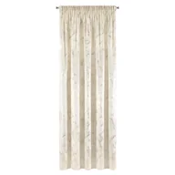 Zasłony - Zasłona welwetowa Naira kremowa 140 x 270 cm na taśmie - miniaturka - grafika 1