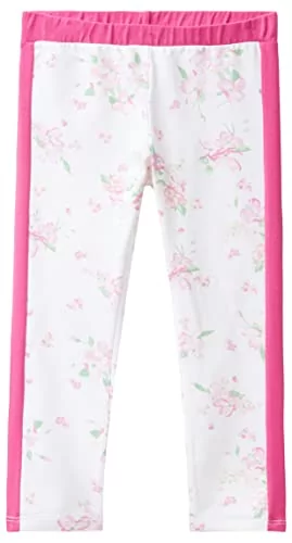 United Colors of Benetton Dziewczęce legginsy modelujące, bianco fantasia a fiori 68f, 82 cm