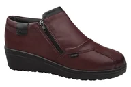 Botki damskie - Botki na haluksy AXEL Comfort 1773 H Rubin+Czarny Tęgość H Kosela Medic 9773 Bordowe - miniaturka - grafika 1