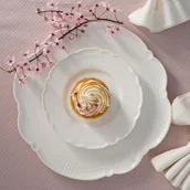 Inne naczynia kuchenne - Zestaw do ciasta porcelanowy na 6 osób TIFFANY - miniaturka - grafika 1