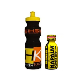 Fitness Authority Prezent 2 IRON HORSE Bidon High Kick - 650ml + Xtreme Napalm Igniter Shot - 120ml Orange Cherry - Spalacze tłuszczu - miniaturka - grafika 1
