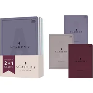 Zeszyty szkolne - Zeszyt A5 60k linia ACADEMY 2+1 gratis mix okładek INTERDRUK - miniaturka - grafika 1