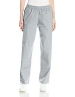 Spodnie damskie - WonderWink WonderWork Damskie spodnie z wysokim stanem, wciągane, spodnie cargo, szary, 3XL/w?ska talia - miniaturka - grafika 1