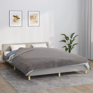 Vidaxl Koc Obciążeniowy Z Poszewką, Szary, 200X200 Cm, 9 Kg, Tkanina - Poszewki na poduszki - miniaturka - grafika 1
