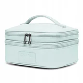 Kosmetyczki, organizery i kuferki - PUCCINI Kosmetyczka Damska Podróżna Kuferek Organizer Błękitna QML015-7B - miniaturka - grafika 1