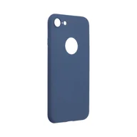 Etui i futerały do telefonów - Forcell Futerał Soft do iPhone 8 ciemny niebieski - miniaturka - grafika 1