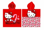 Okrycia kąpielowe dla dzieci - HELLO KITTY Ręcznik DZIECIĘCY z Kapturem PONCHO OKRYCIE KĄPIELOWE PONCZO - miniaturka - grafika 1