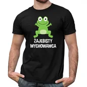 Koszulki męskie - Żajebisty Wychowawca - Męska Koszulka Na Prezent Dla Wychowawcy - miniaturka - grafika 1