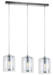 Lampa wisząca Tesh 3 x E14 chrom - Lampy sufitowe - miniaturka - grafika 1