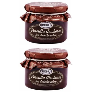 Krokus Powidła śliwkowe bez cukru Zestaw 2 x 310 g - żywność - Konfitury, marmolady, powidła - miniaturka - grafika 1
