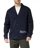 Swetry męskie - Tommy Hilfiger Męski kardigan z grafiką z nadrukiem, Pustynne niebo, XL - miniaturka - grafika 1