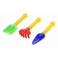 Zabawki do piasku - Wader-Polesie 38470 Zestaw do piasku łopata + akcesoria w siatce - miniaturka - grafika 1