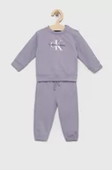 Komplety damskie - Calvin Klein Jeans komplet dziecięcy kolor fioletowy - miniaturka - grafika 1