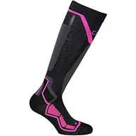Skarpetki damskie - CMP Unisex Ski Thermocool skarpety 3i49477 czarny Nero-pink Fluo 39-42 - miniaturka - grafika 1